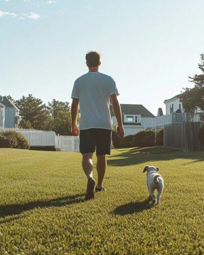 Pet-friendly lawn and yard at Lewes Delaware Pet-friendly Rentals